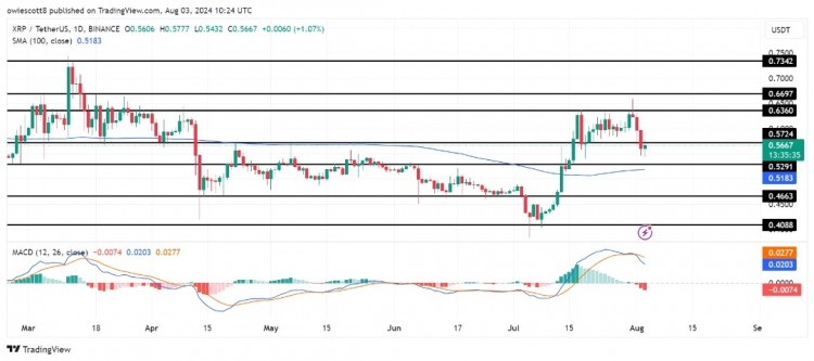 XRP的价格